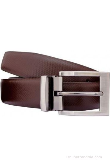 Discover Fashion Men Brown Genuine Leather Belt(Brown-1)